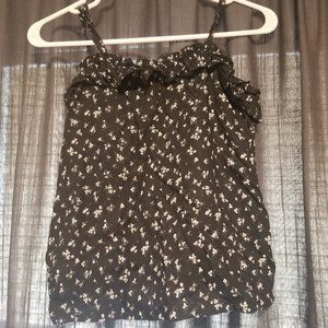 Black Spaghetti Strap Tank Top